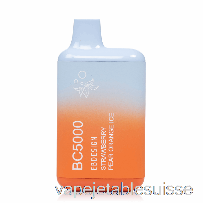 Vape Suisse Bc5000 Jetable Fraise Poire Orange Glace